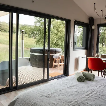 Hytte Nordic Lodge Vosges - Bain Nordique - Petit Dejeuner Saint-Léonard