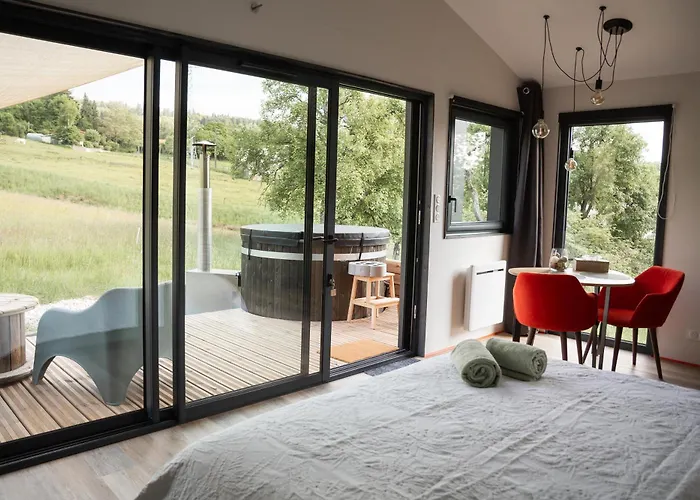 Hytte Nordic Lodge Vosges - Bain Nordique - Petit Dejeuner Saint-Léonard